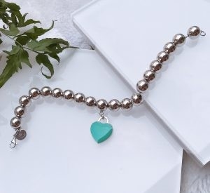 Good price Adjustable Plain S925 Stretch Sterling Silver Beaded Bracelet Lightweight online