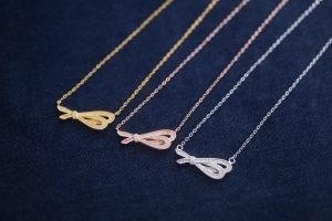 Good price OEM CZ 925 Sterling Silver Neckalce Mini Zircon Charms online
