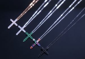 Good price ODM 925 Sterling Silver Neckalce Diamond Cross Pendant Jewelry online