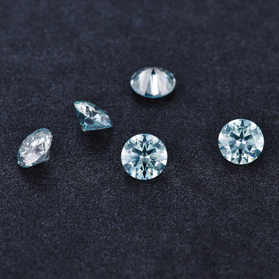 Buy Coloured Blue Lab Created Loose Moissanite Gemstones Diamonds 3mm online manufacture