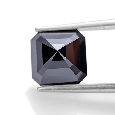 Good price Black Emerald Cut Moissanite Loose Stone Diamond 2 Carat online
