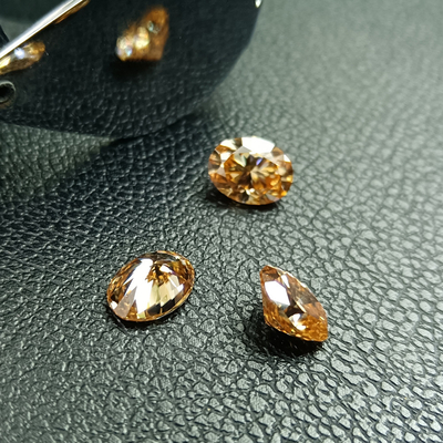 Good price Blue Champagne 5mm 2 ct Loose Moissanite Gemstones Jewelry Accessories online