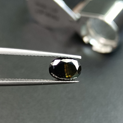 Good price Vivid Blue Crushed Ice Hybrid Moissanite Gemstones Oval Cut VVS1 8mm online