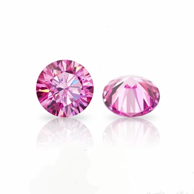 Good price Labs Heart Barely Pink Loose Moissanite Gemstones 1 Carat 6mm online