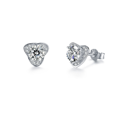 acheter Émeraude coupé VVS Moissanite bijoux 925 Sterling Silver Boucles d'oreilles 8 mm online manufacture