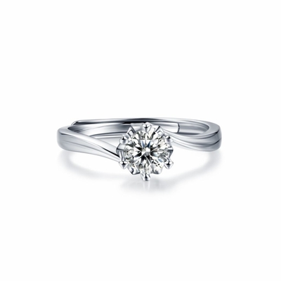 Buy D VSS1 Moissanite Jewelry 925 Sterling Silver 0.5/1/2/3 Carat Diamond online manufacture