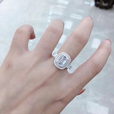 Good price OEM Wedding 925 Sterling Silver Rings For Girl 8mm online