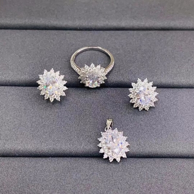 Good price OEM 925 Sterling Silver Cubic Zirconia Stud Earrings Pendant Ring Jewellery online