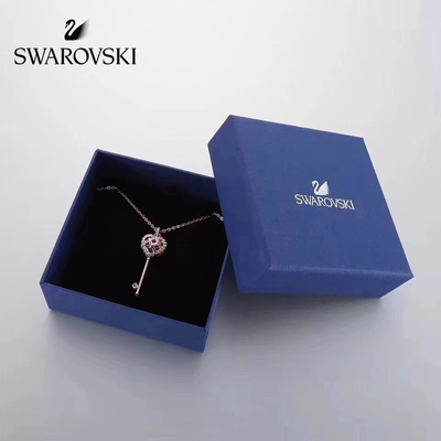 Good price 18K Gold Branded Silver Jewelry Heart Lock Necklace Key Pendant online