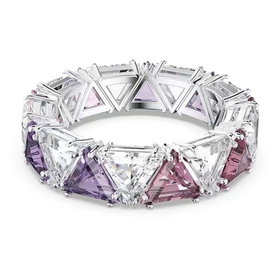 Good price Vintage Geometry Triangle Diamond Sterling Silver CZ Rings S925 Customized online