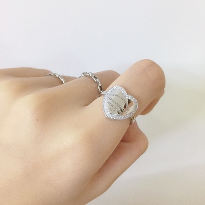 Good price Tarnish Free 925 Sterling Silver Rings Jewelry Stamped Rhodium Plating online