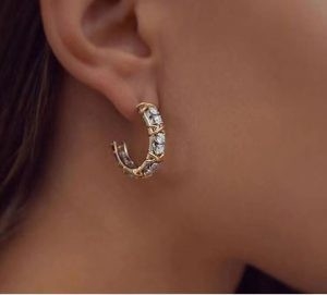Good price Authentic Silver 925 Sterling Earrings Gold Vermeil Hoop Huggie online