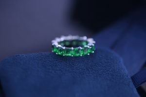 Good price Emerald Sterling Silver Custom Jewelry Square Diamond Rings online