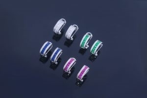 Good price Colorful Zircon Post genuine Silver 925 Sterling Earrings Stud For Women Girl online